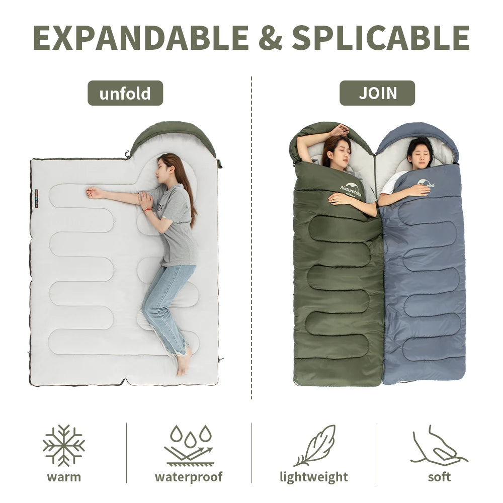 Y150 Sleeping Bags Ultralight Cotton Sleeping Bagoutdoor Camping Home Leisure Sleeping Bag Hiking Sleeping Bag